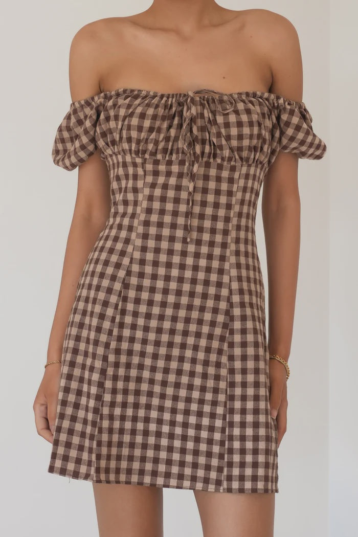 All About Eve WYNN MINI DRESS BROWN