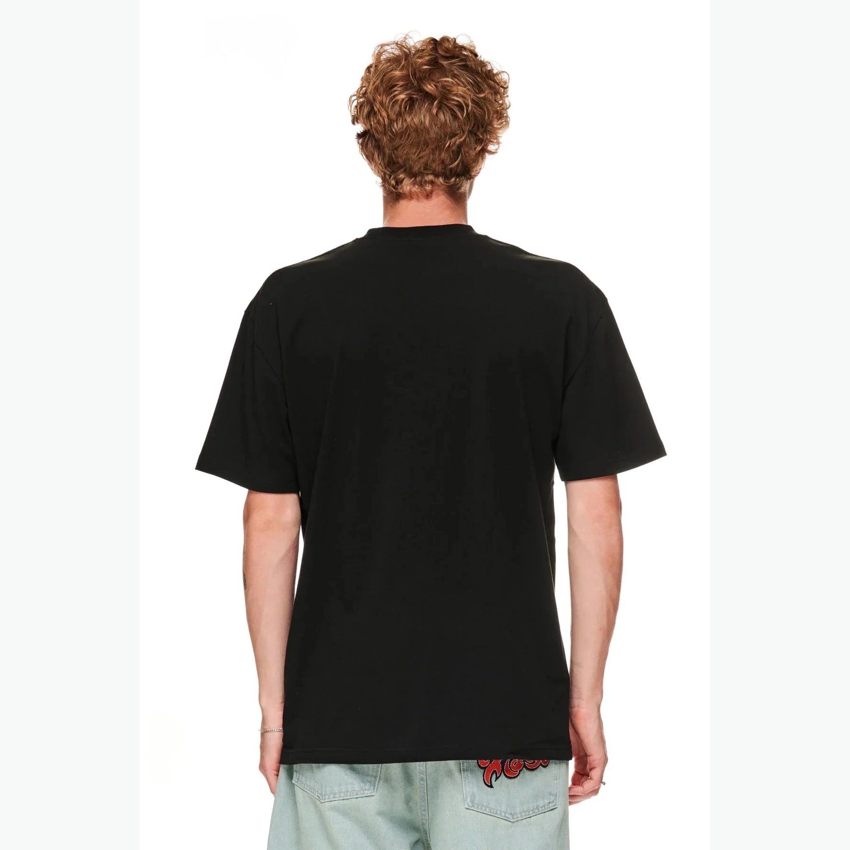 X large 91 text ss tee - black