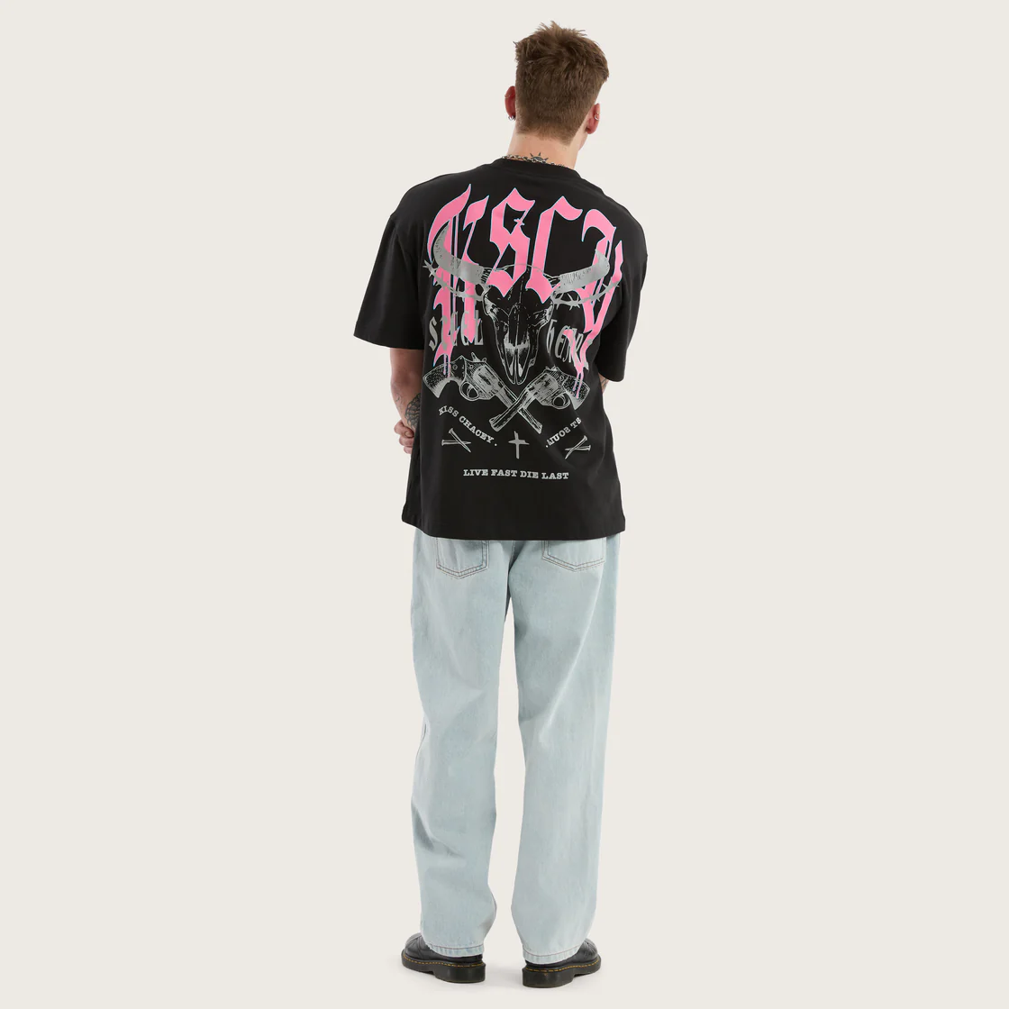 KSCY Steel heart street tee - Jet black