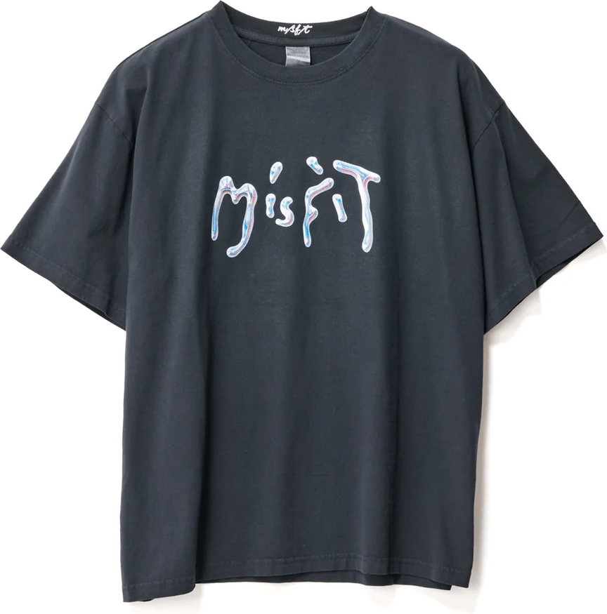 MISFIT Liquid chrome tee - Thrift black