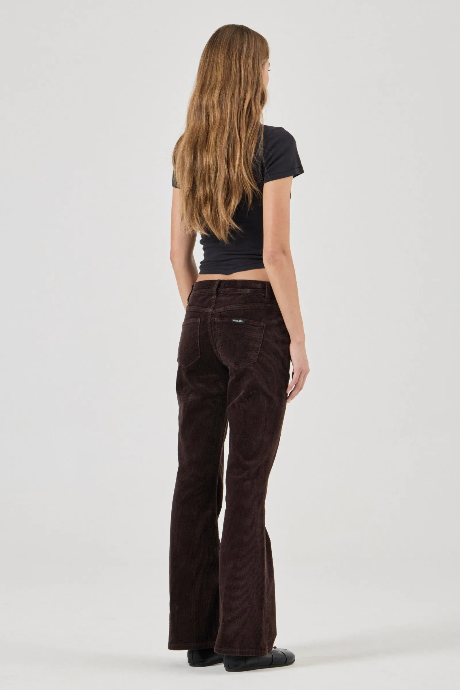 ROLLA'S Downtown flare jean - Expresso cord