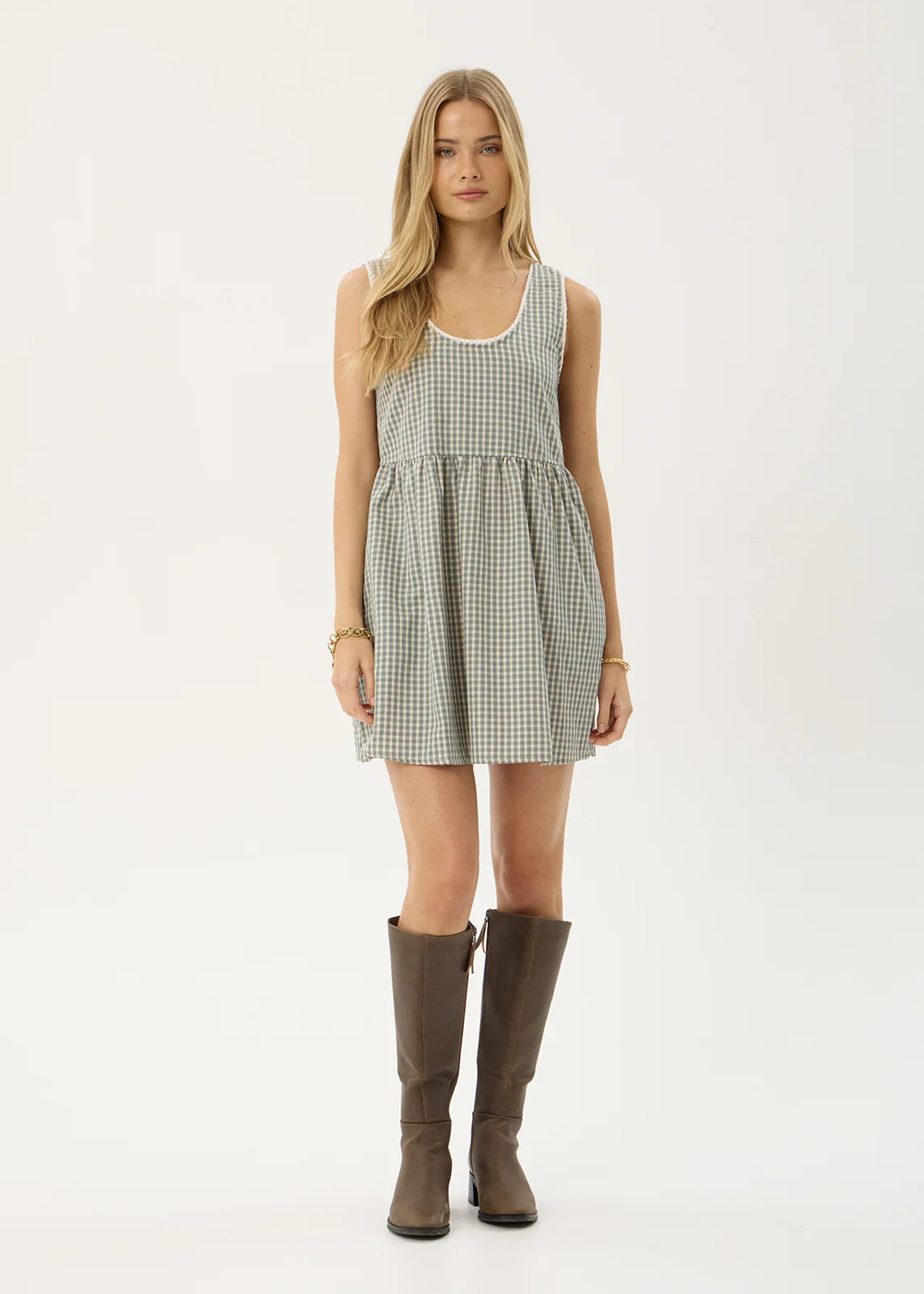 AFENDS Jesse mini dress - Vice alpine check