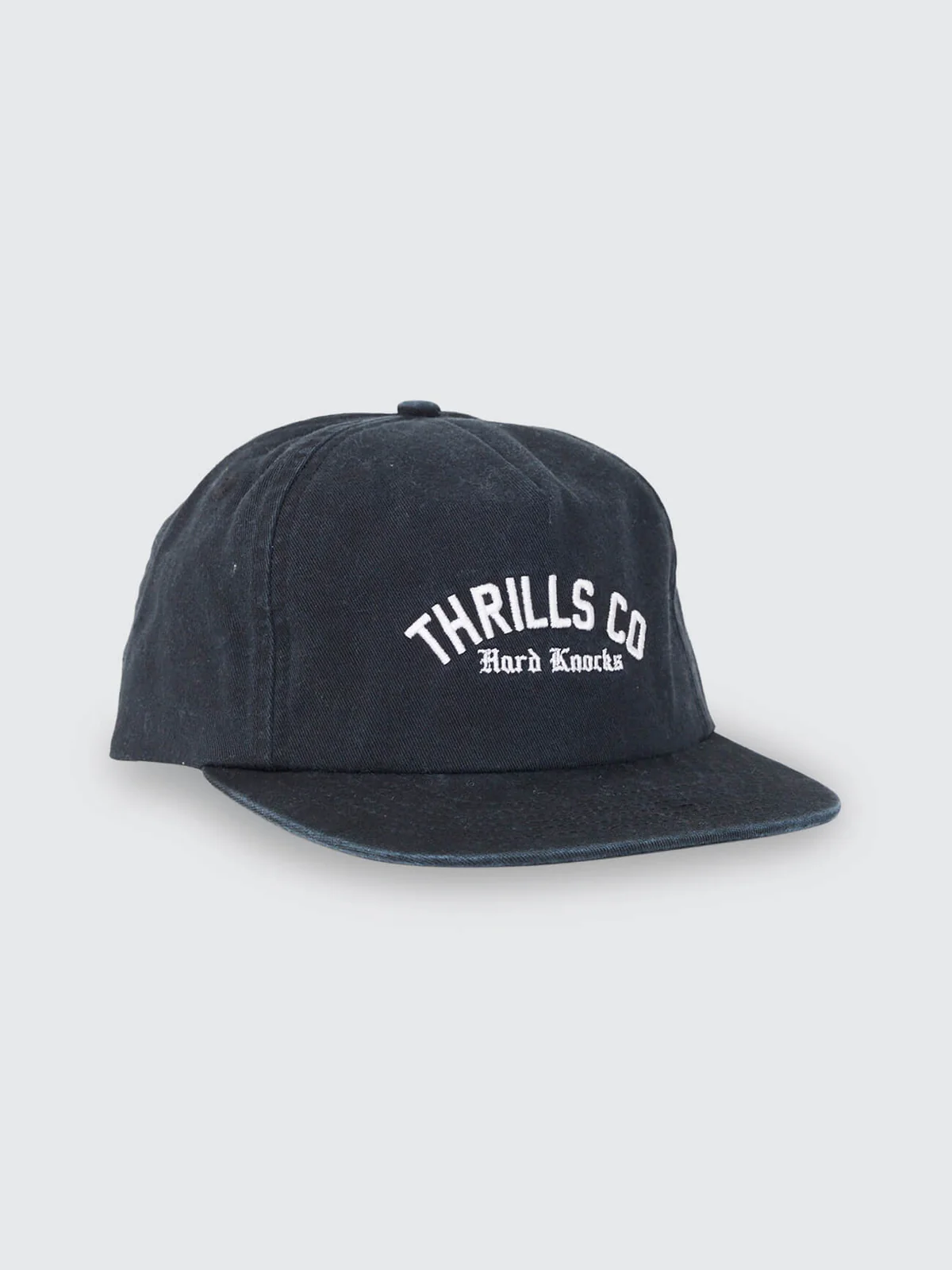 THRILLS Hard Knocks College 5 Panel Cap - Black