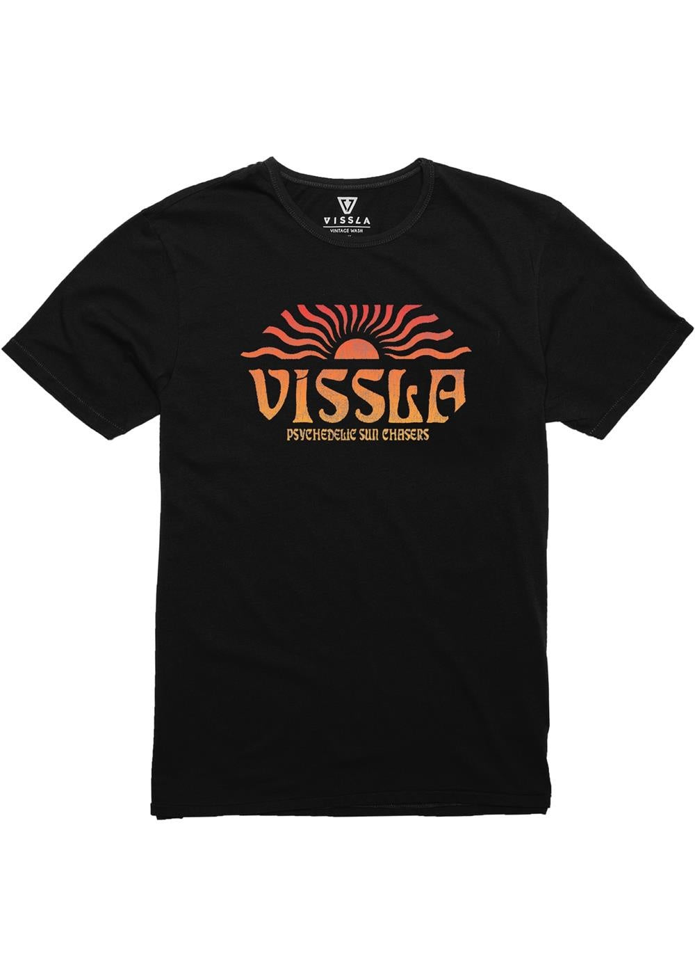 VISSLA Psycho Sun Organic Blend Kids Tee - Black