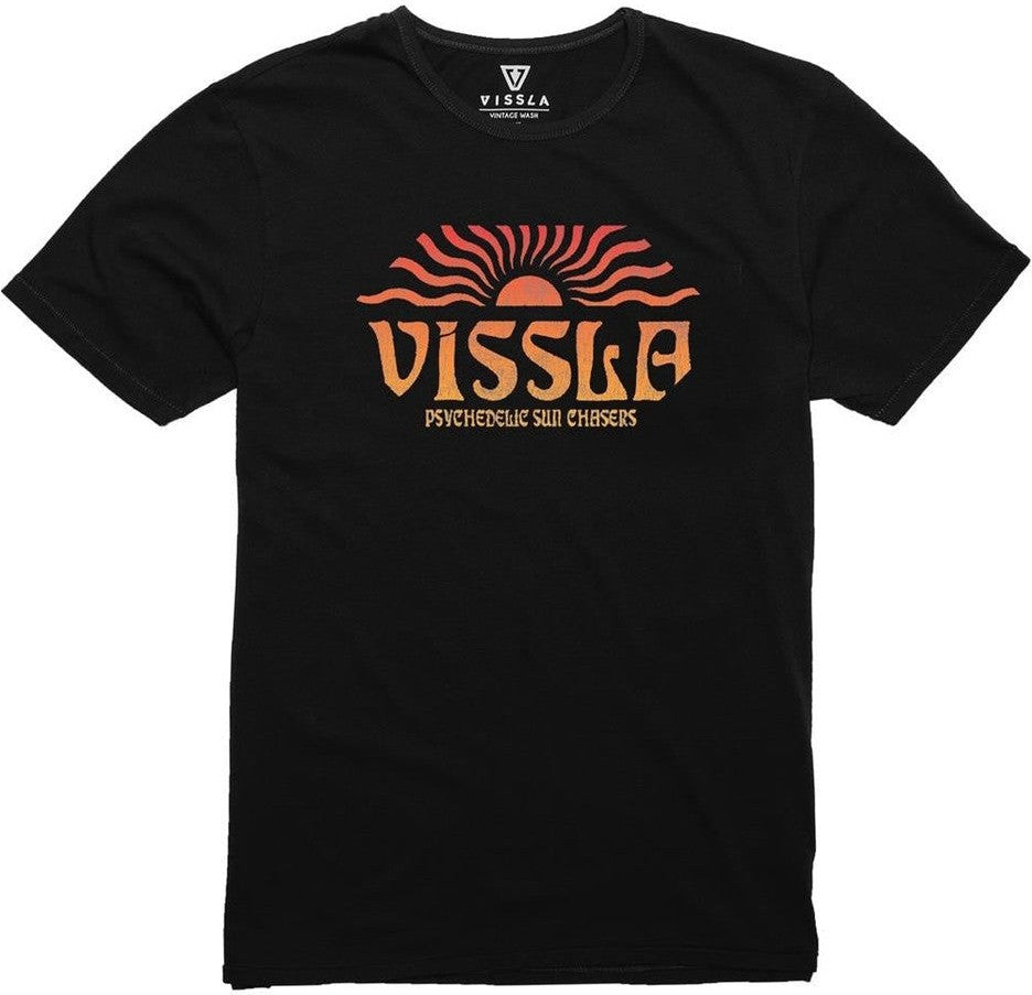 VISSLA Psycho Sun Organic Blend Kids Tee - Black