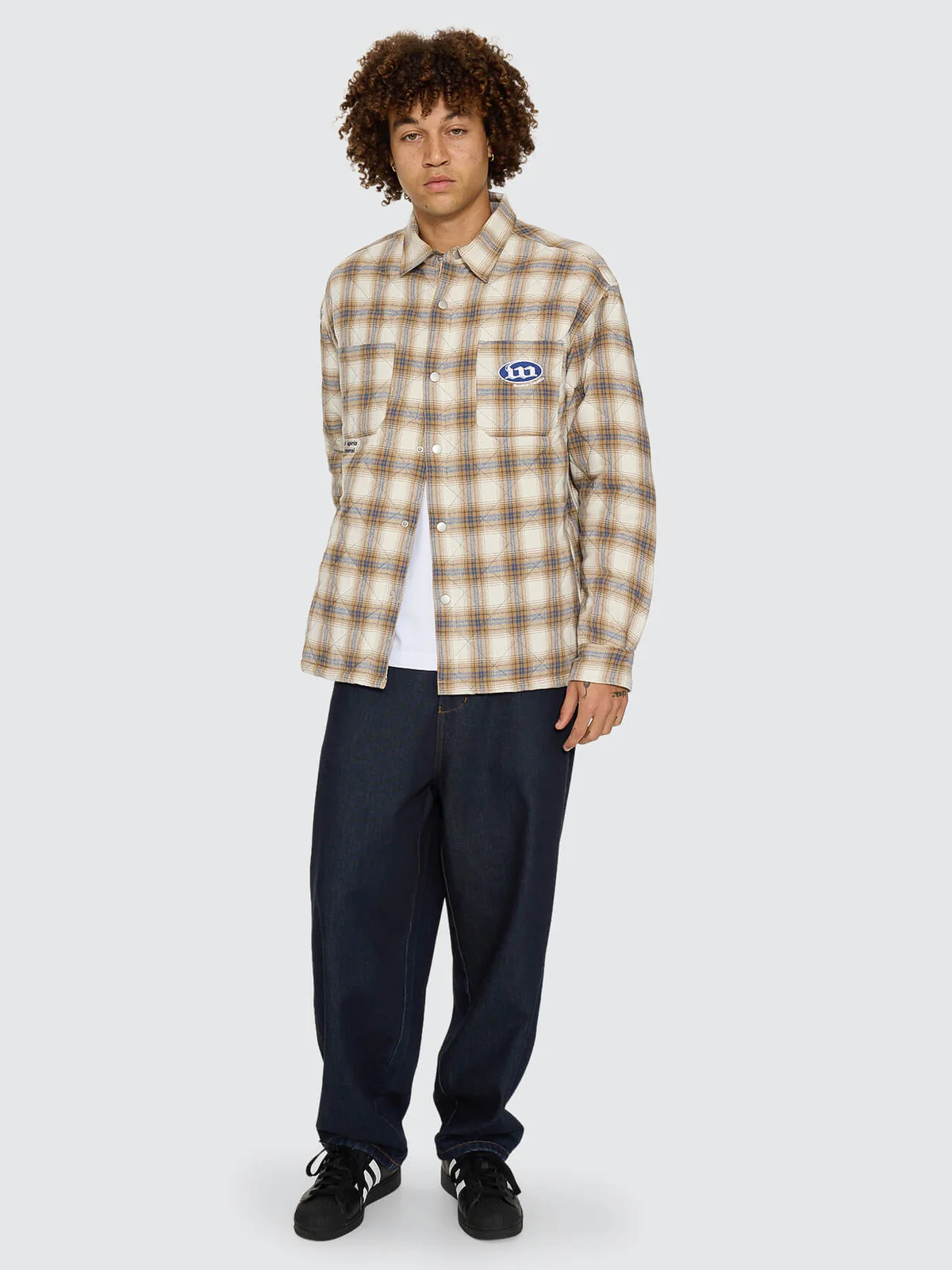 WORSHIP Morality Quilted Shacket - Tan