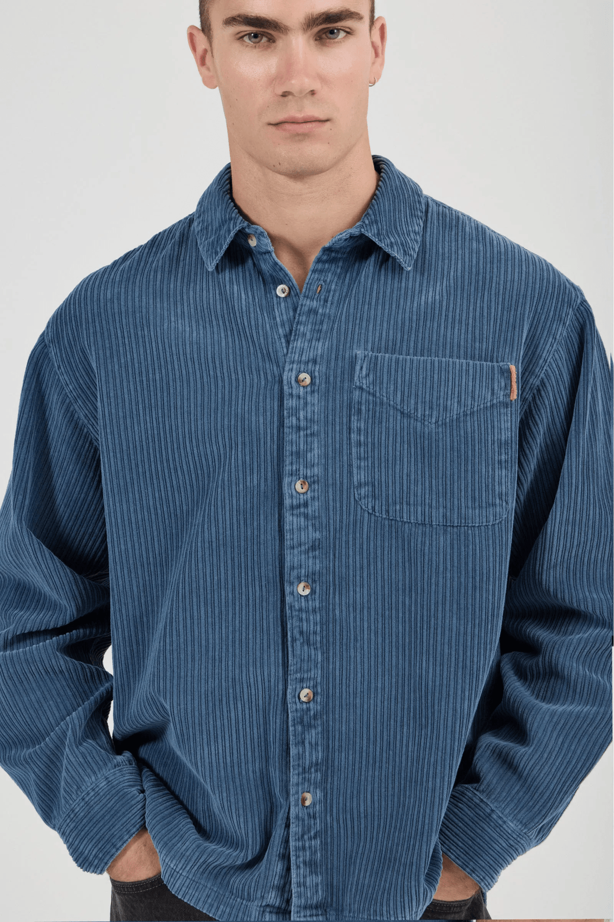 ROLLA'S Campus Chunky Cord LS Shirt