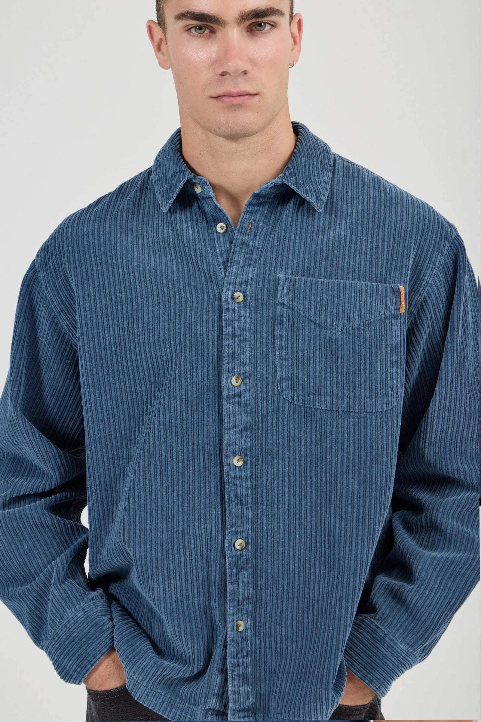 ROLLA'S Campus Chunky Cord LS Shirt