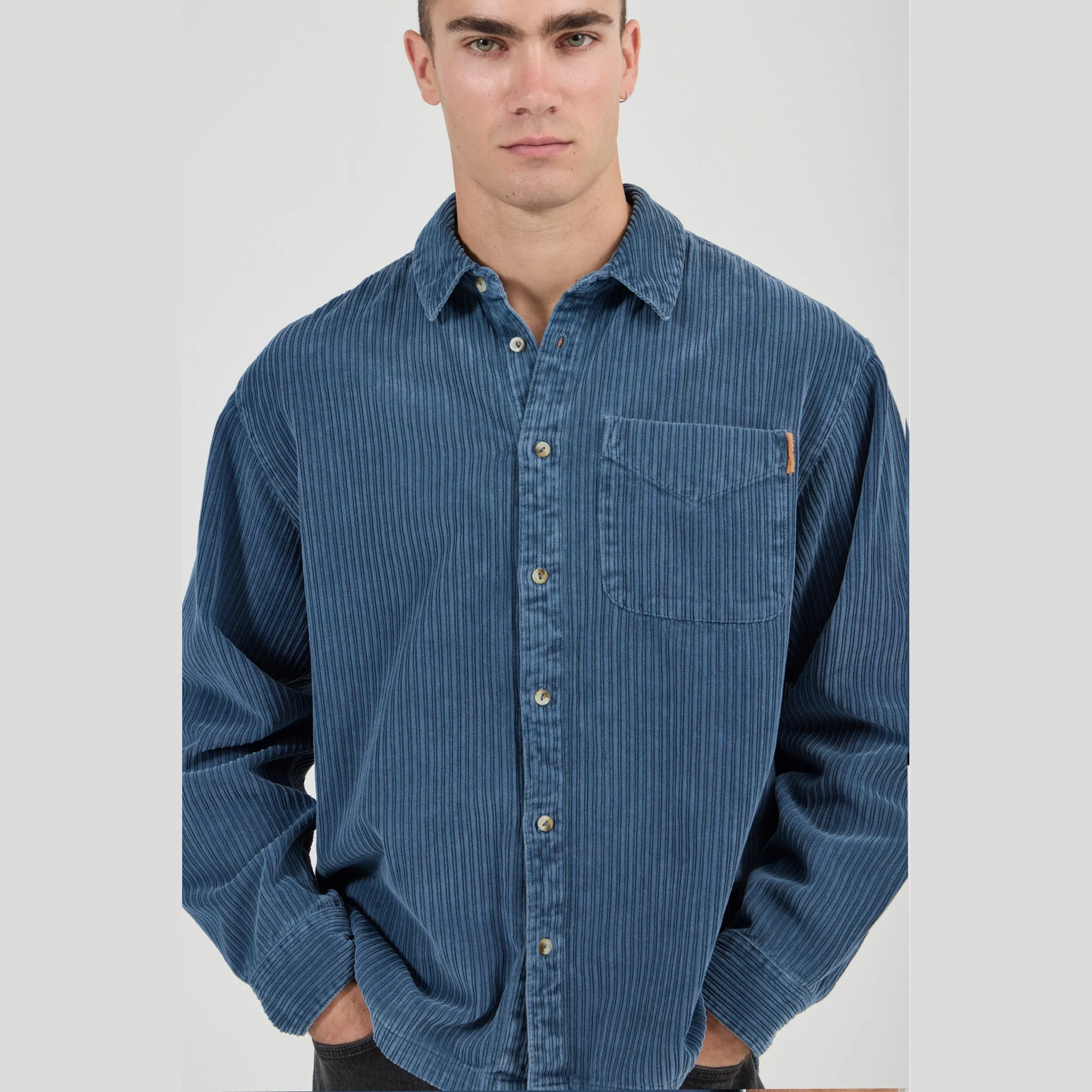 ROLLA'S Campus Chunky Cord LS Shirt