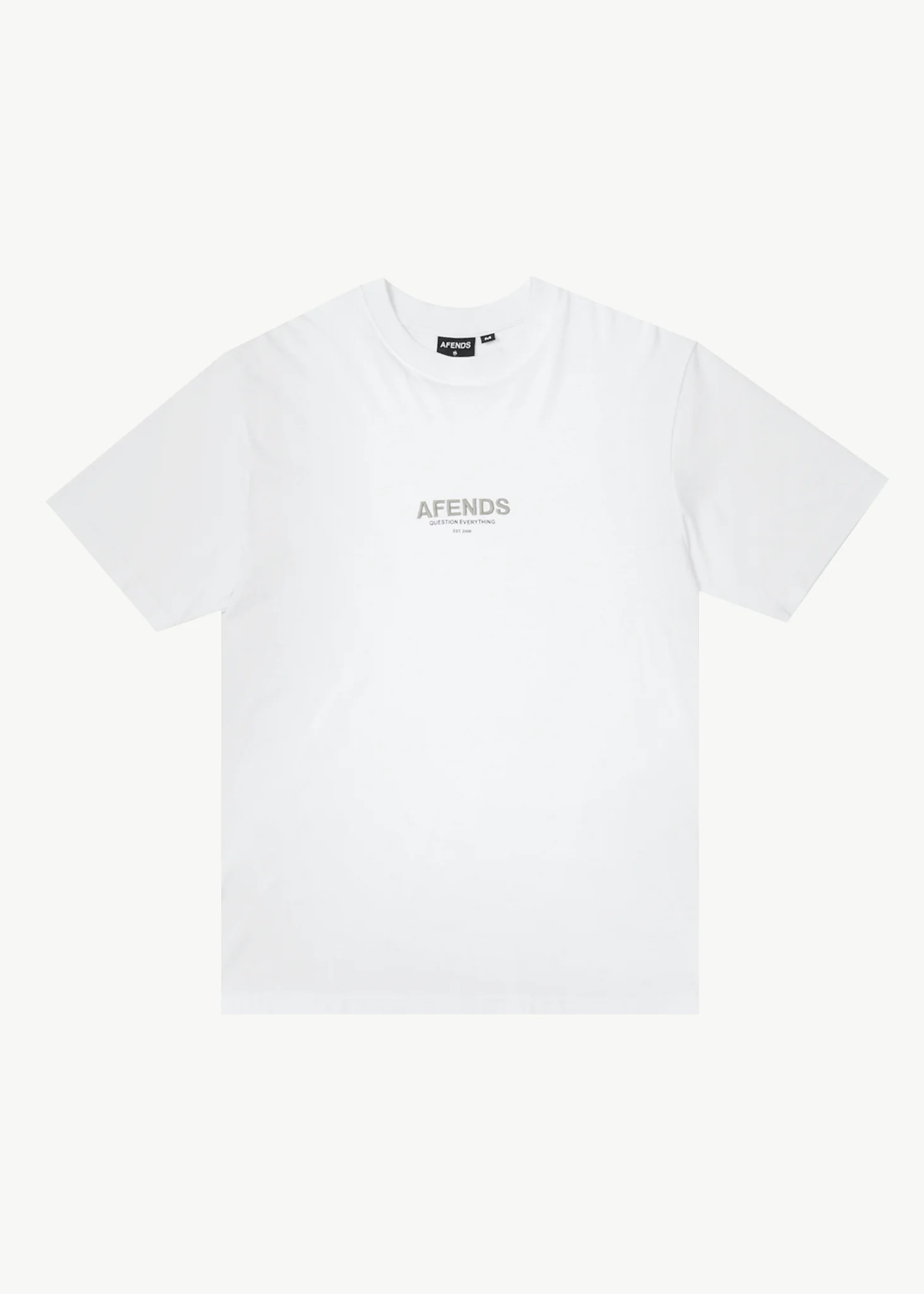 AFENDS Vinyl- Retro Tee - White