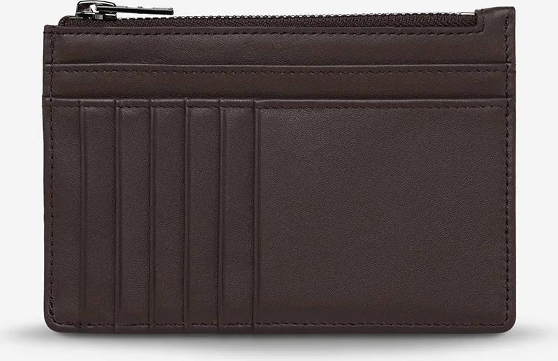 STATUS ANXIETY Gone Again Wallet - Cocoa Nappa