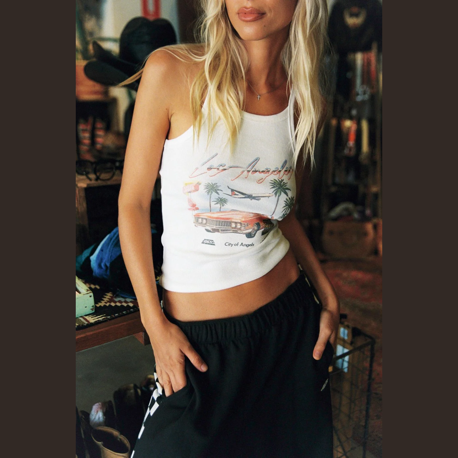 SEA STREET LA Vacay singlet - Salt