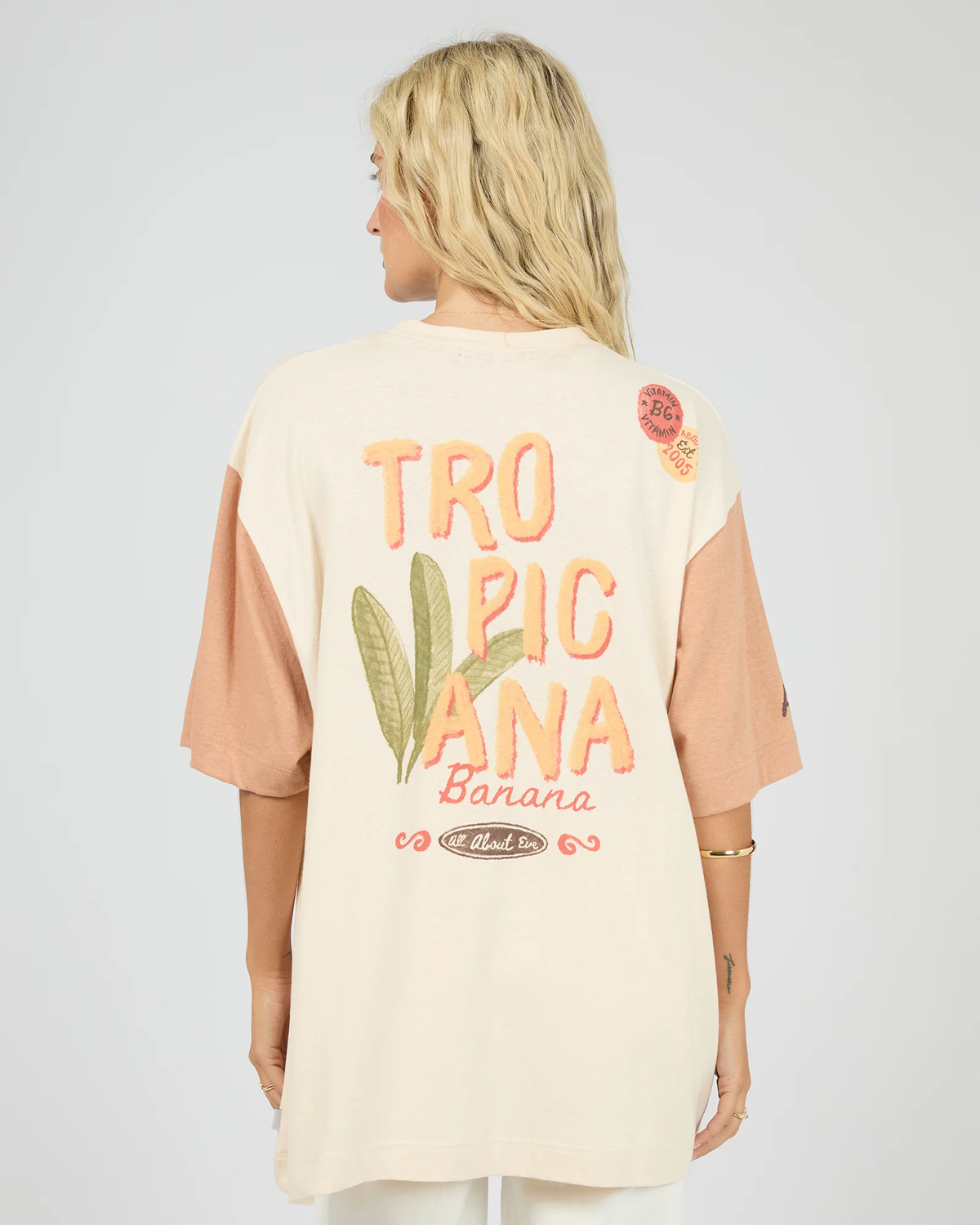 ALL ABOUT EVE Tropical oversized tee
