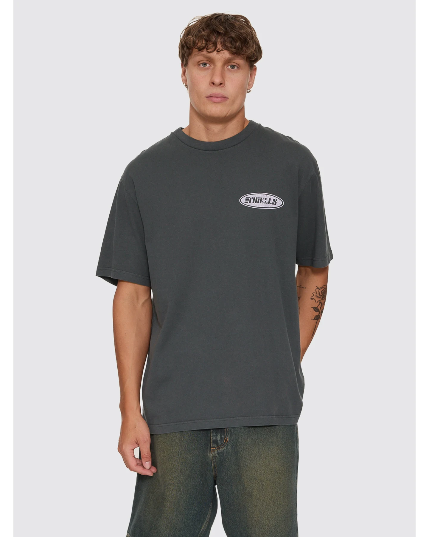THRILLS Odyssey Core Oversize Tee - Carbon