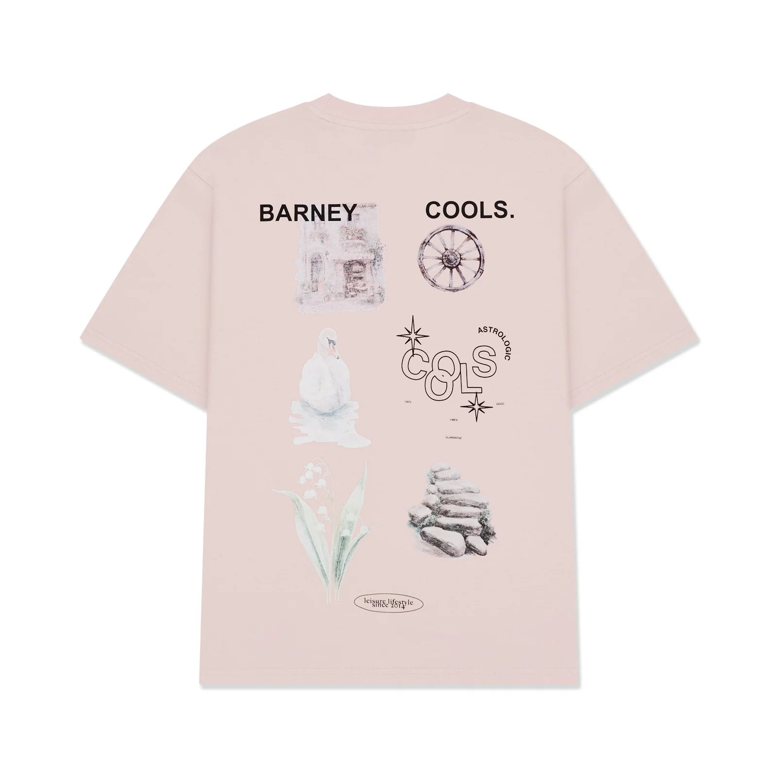 BARNEY COOLS Terrace T-shirt Faded Pink