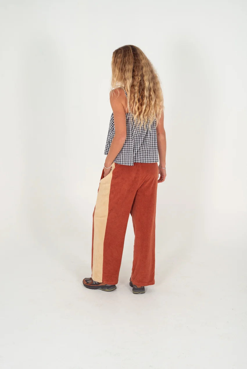 ATMOSEA Après Surf Panel Pant in Rust & Cream