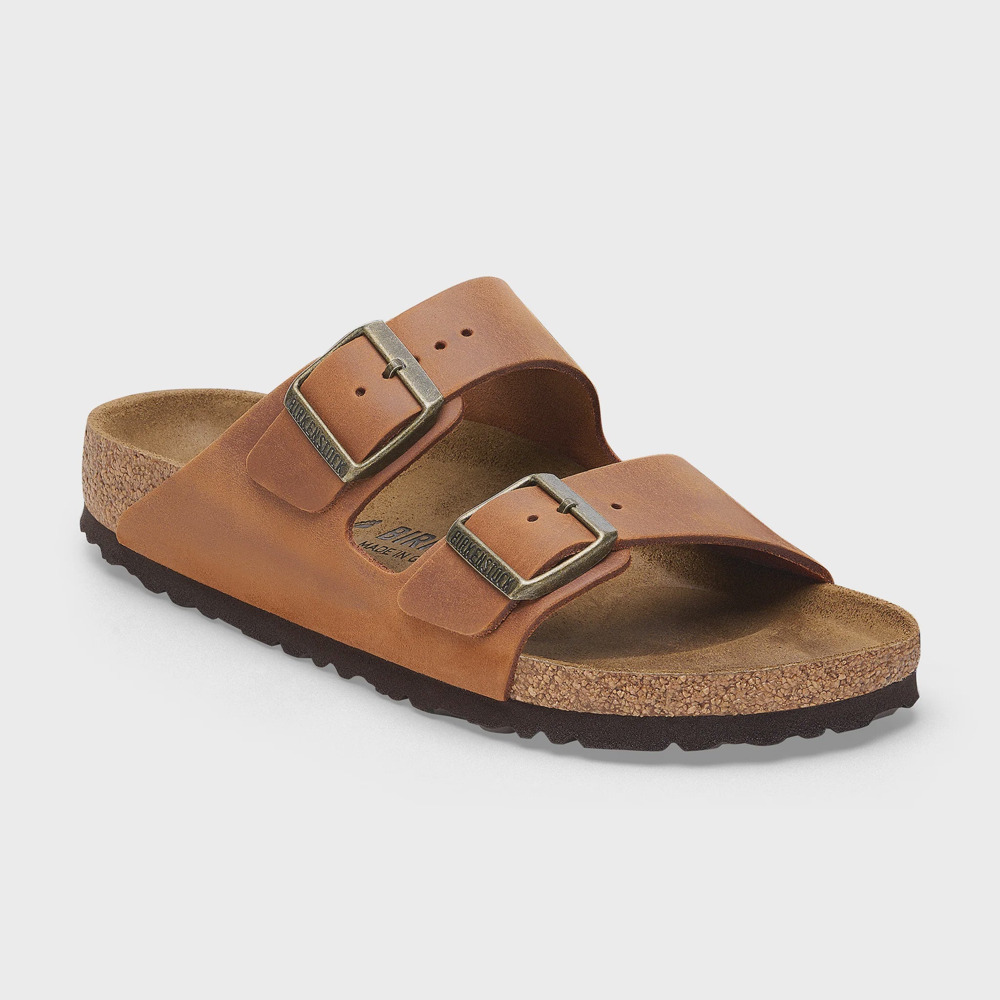 BIRKENSTOCK Arizona cognac oiled leather regular