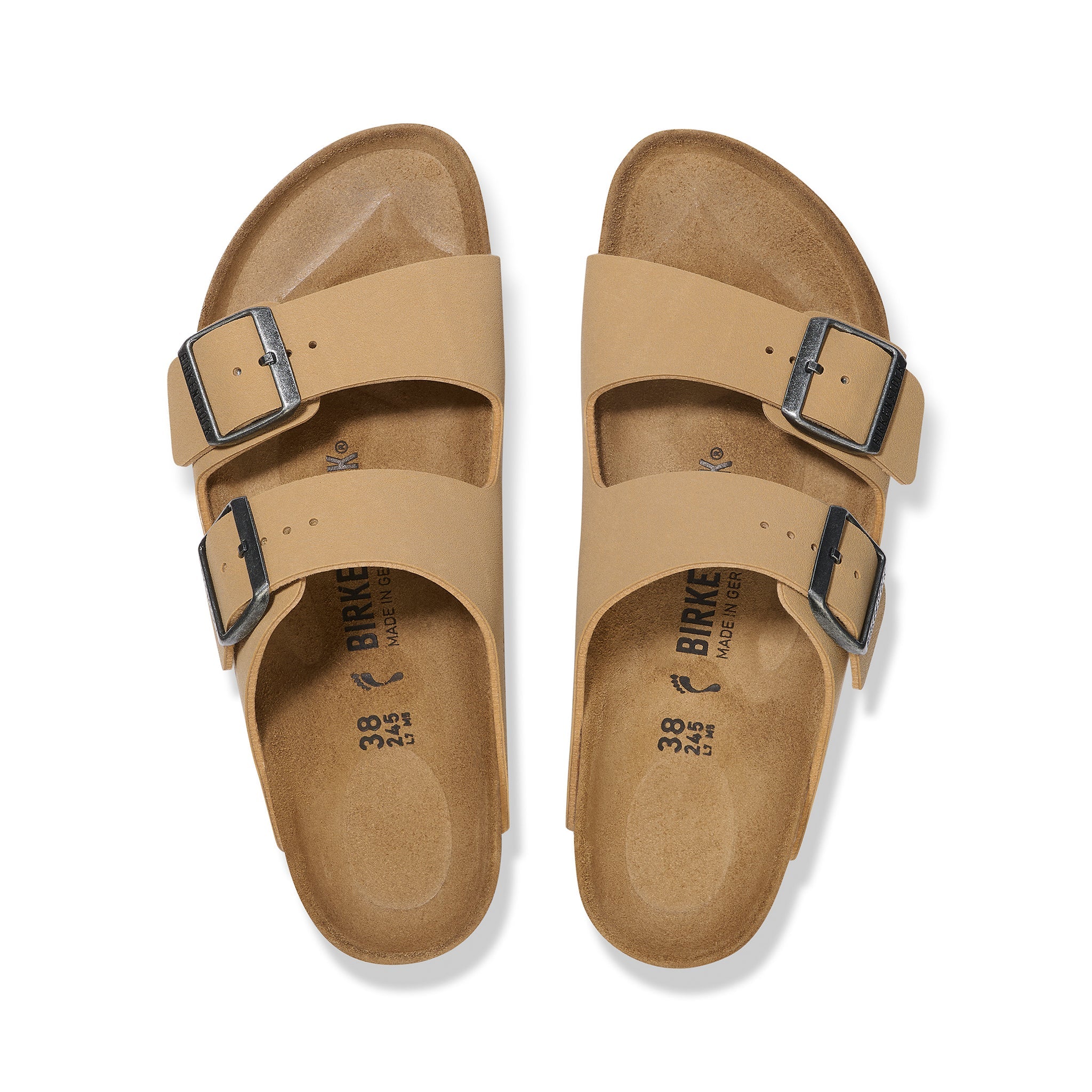 BIRKENSTOCK Arizona latte cream birkibuc regular