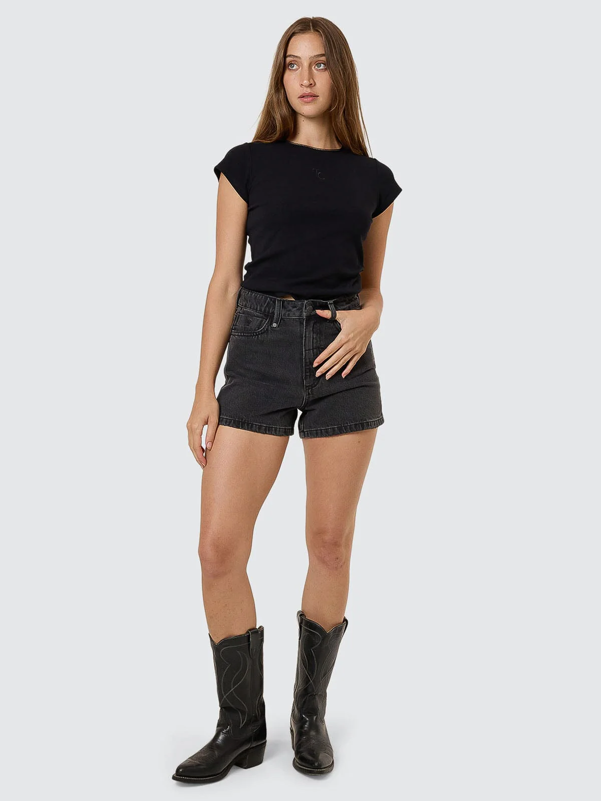 THRILLS Erica short - Ash black