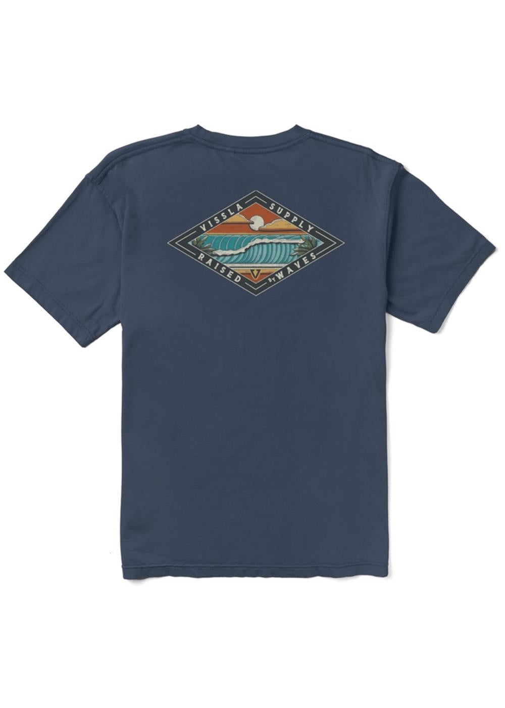 VISSLA Wave Chasers Organic Blend Kids Tee - Navy