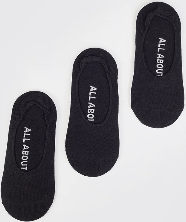 ALL ABOUT EVE Aae Sockette 3Pk - Black