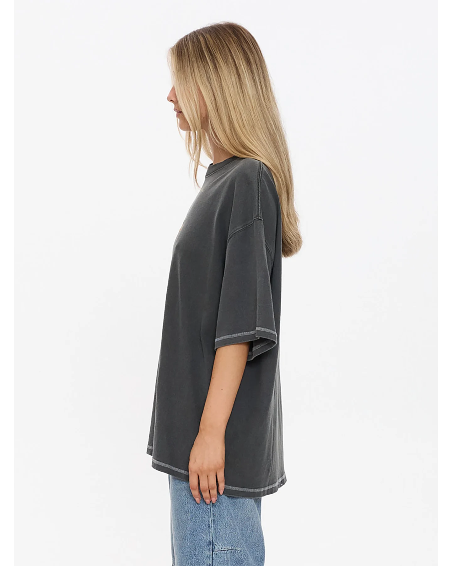 THRILLS Take It Easy Oversized Tee - Merch Black