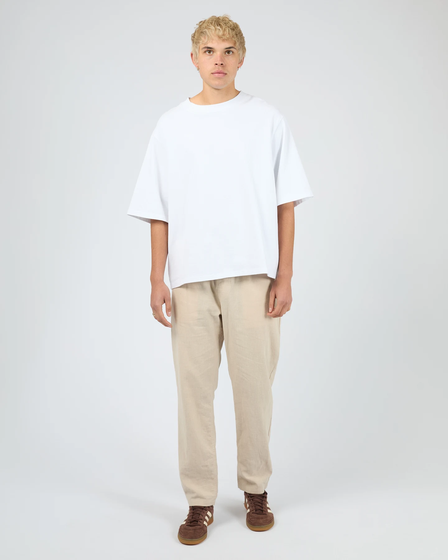 SILENT THEORY Linen pant - Tan