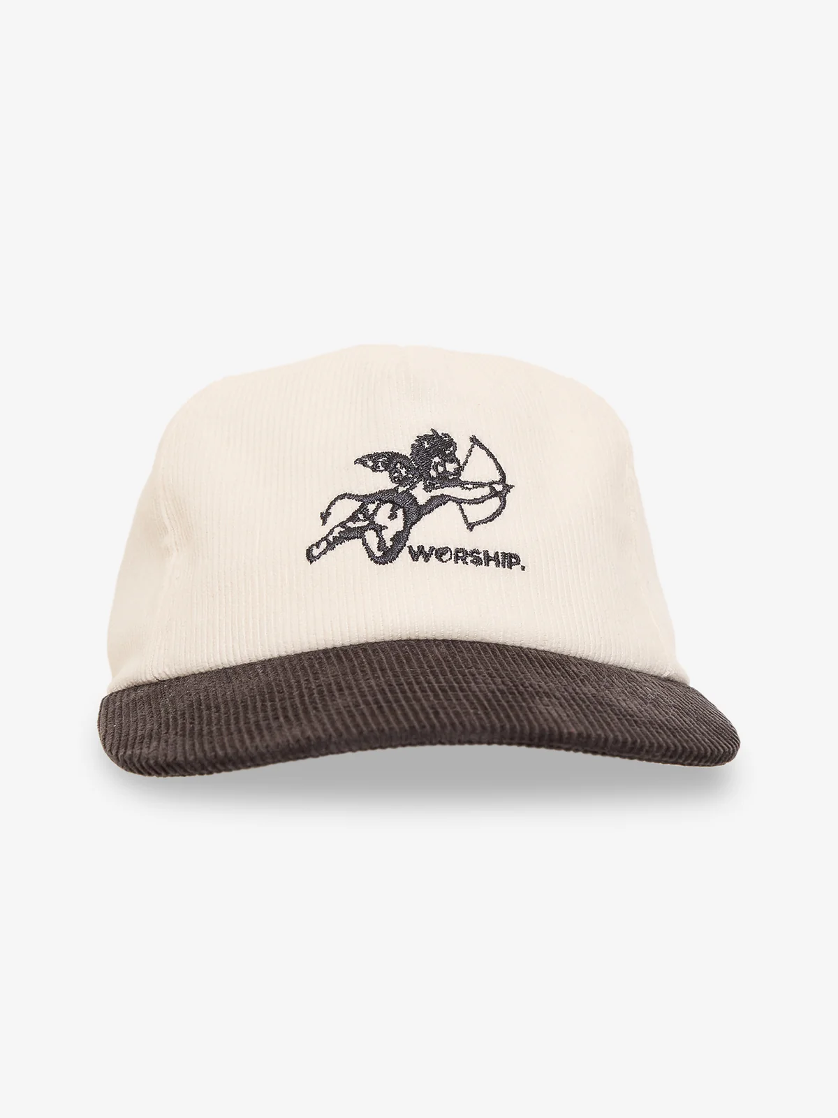 WORSHIP Cherub Cord Hat - Dark Choc