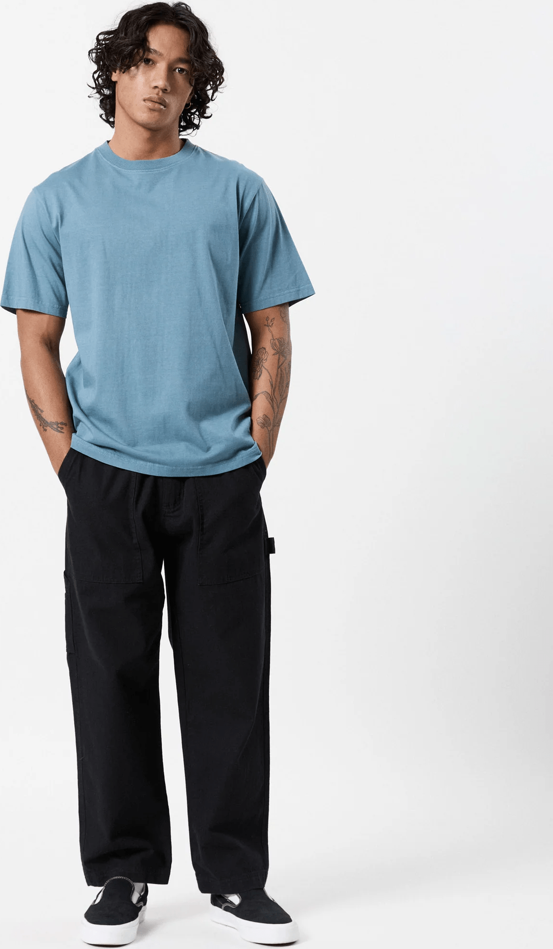 MR SIMPLE Heavy weight tee - Denim