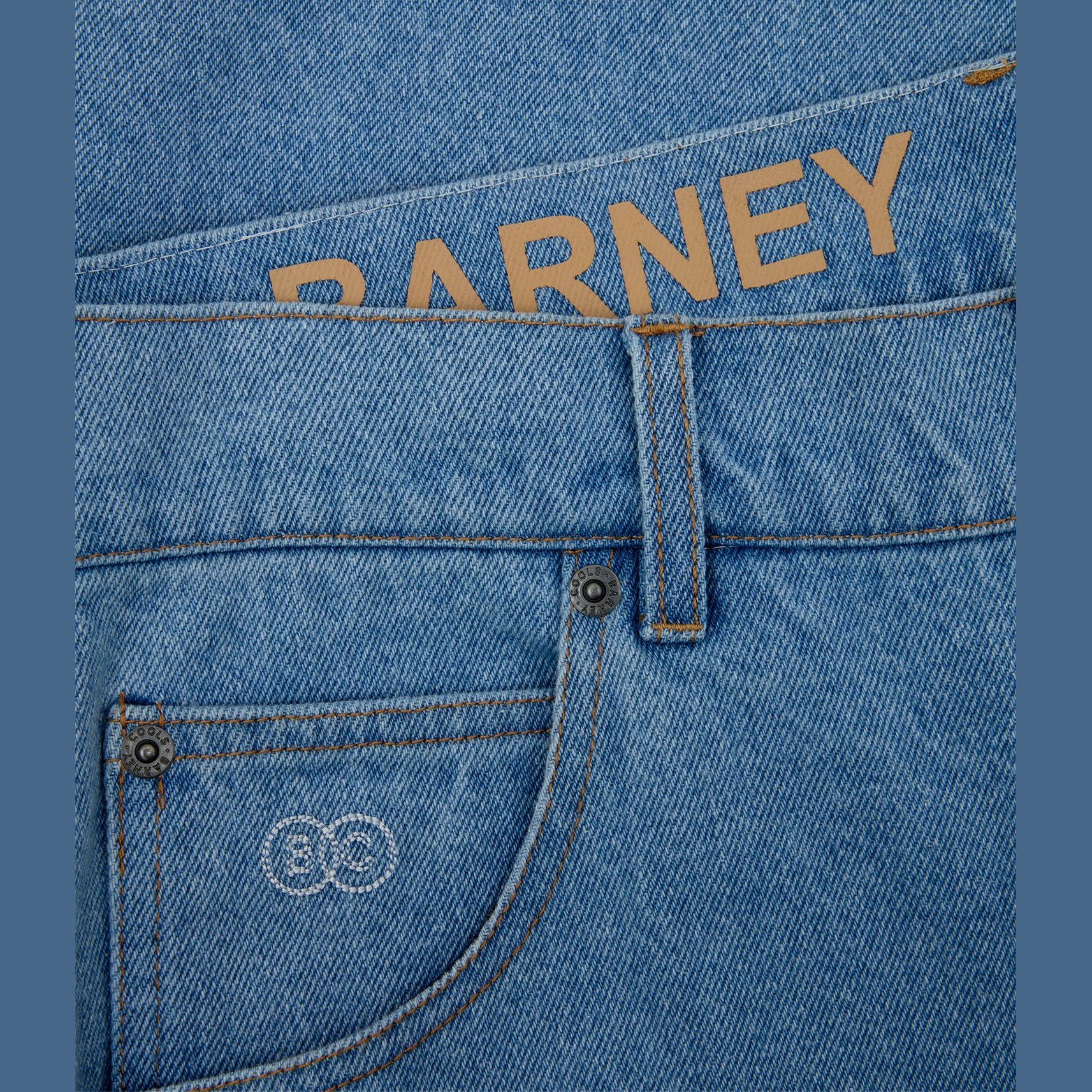 Barney Cools Denim Jort Stonewash