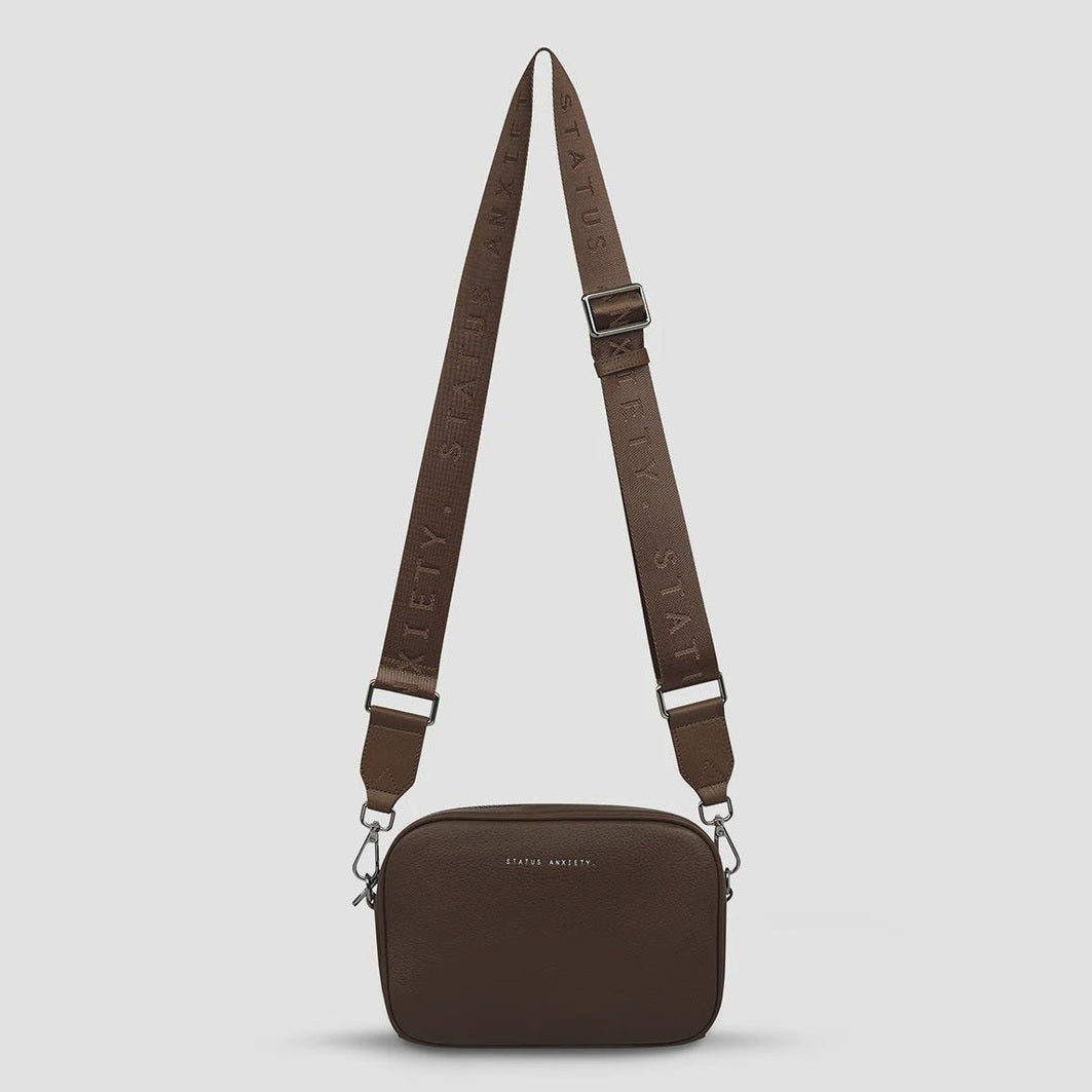 Status Anxiety plunder with webbed strap - cocoa