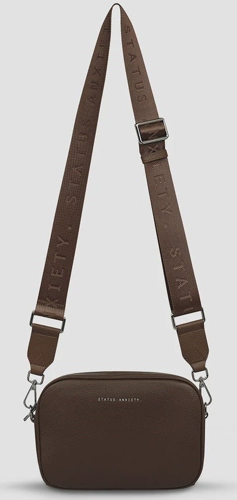 Status Anxiety plunder with webbed strap - cocoa