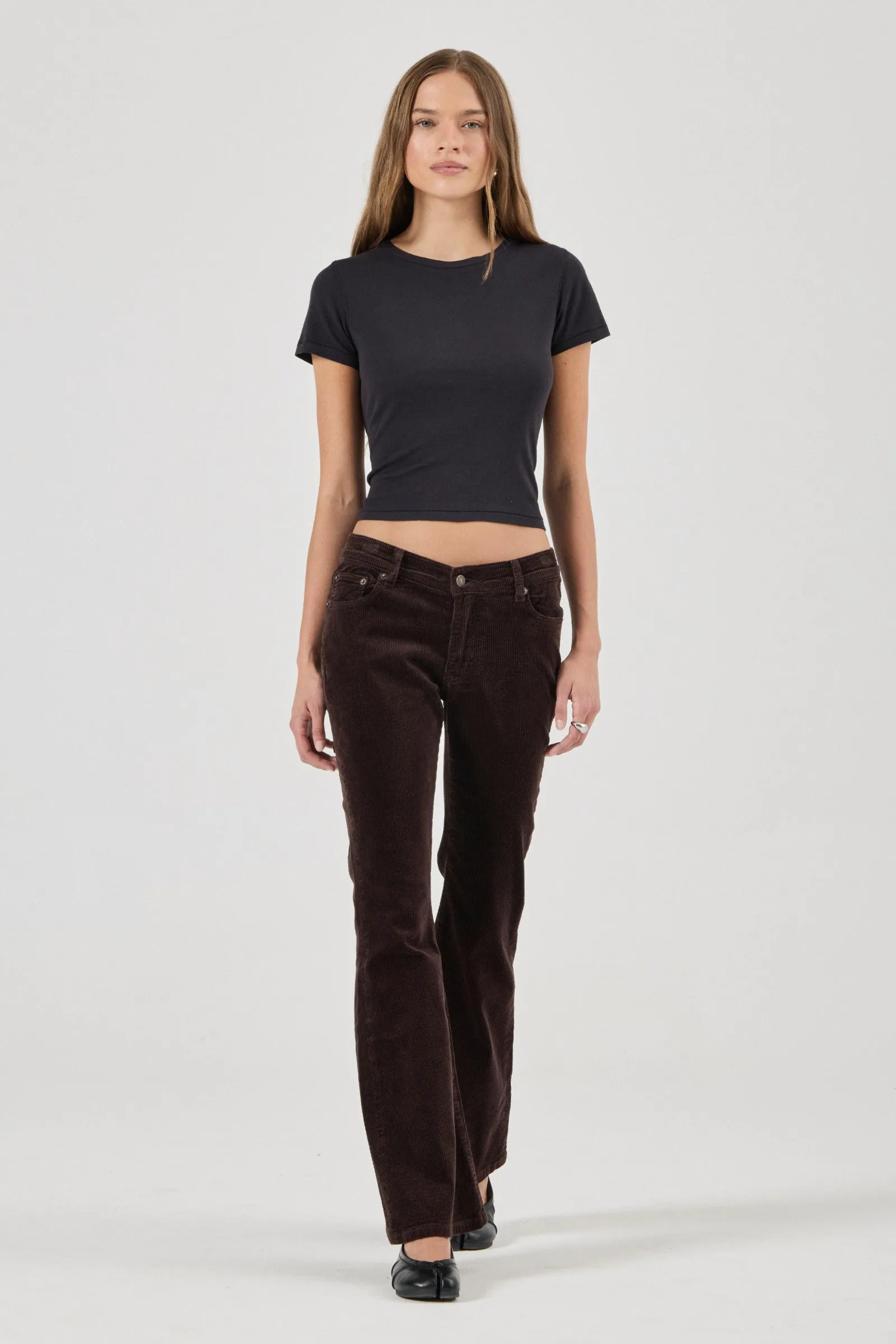 ROLLA'S Downtown flare jean - Expresso cord