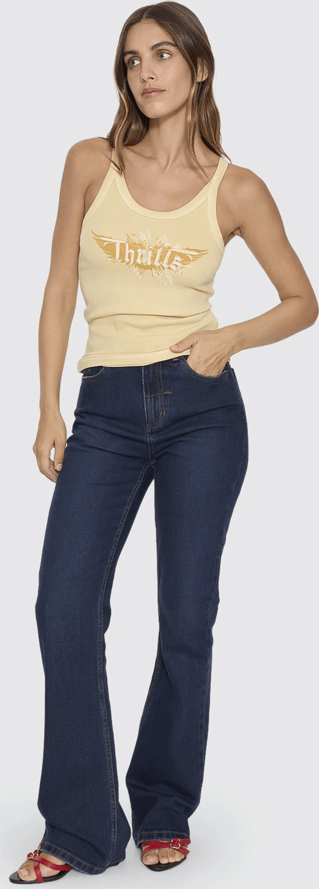 THRILLS High flyer tank - Biscotti