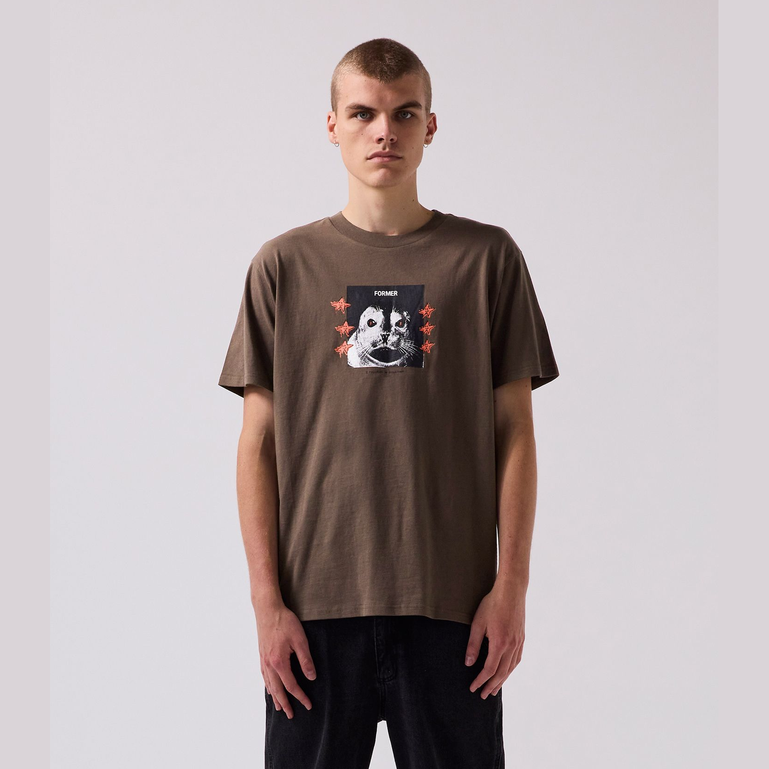 FORMER Pup star t-shirt - Pecan