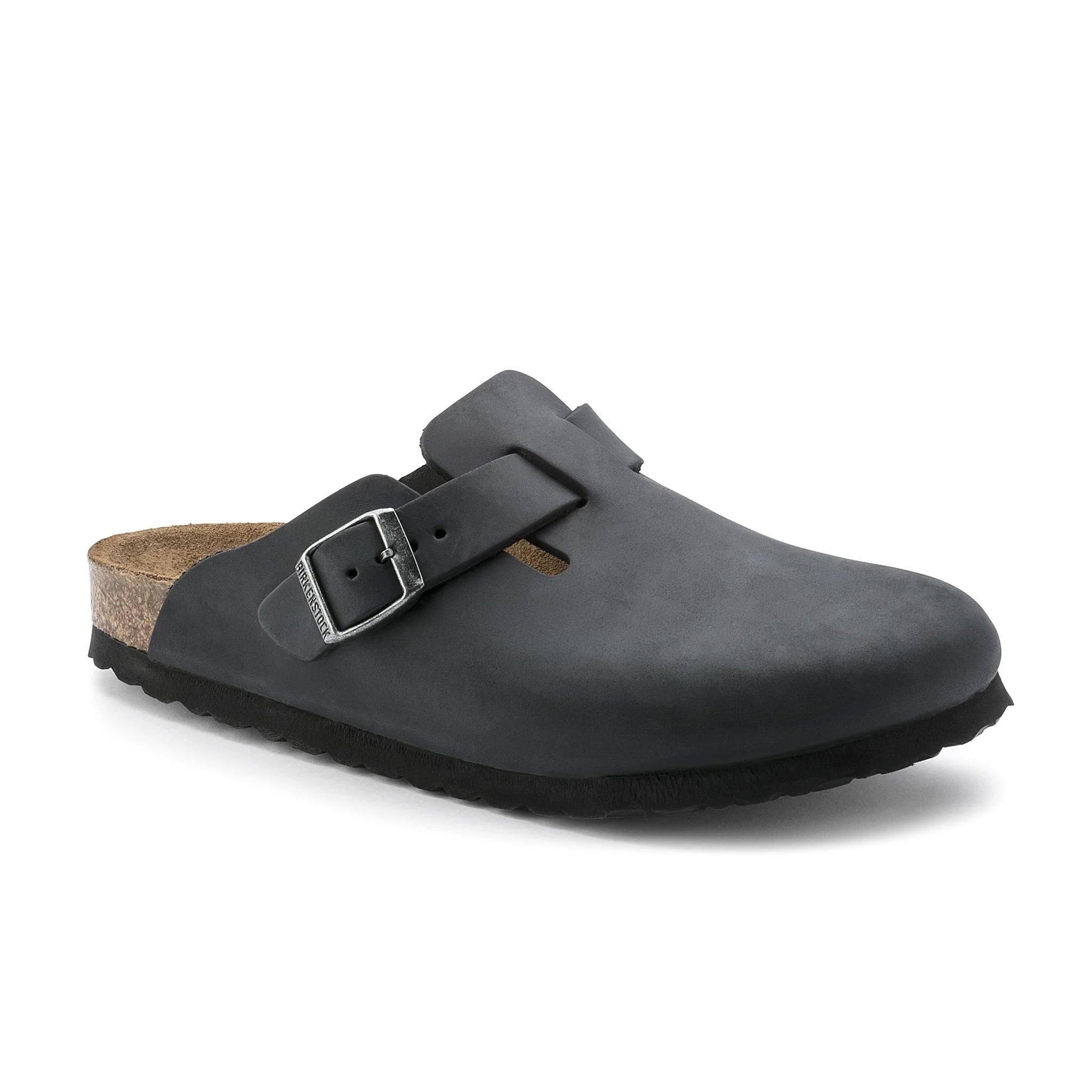 BIRKENSTOCK Boston oiled leather regular - Black