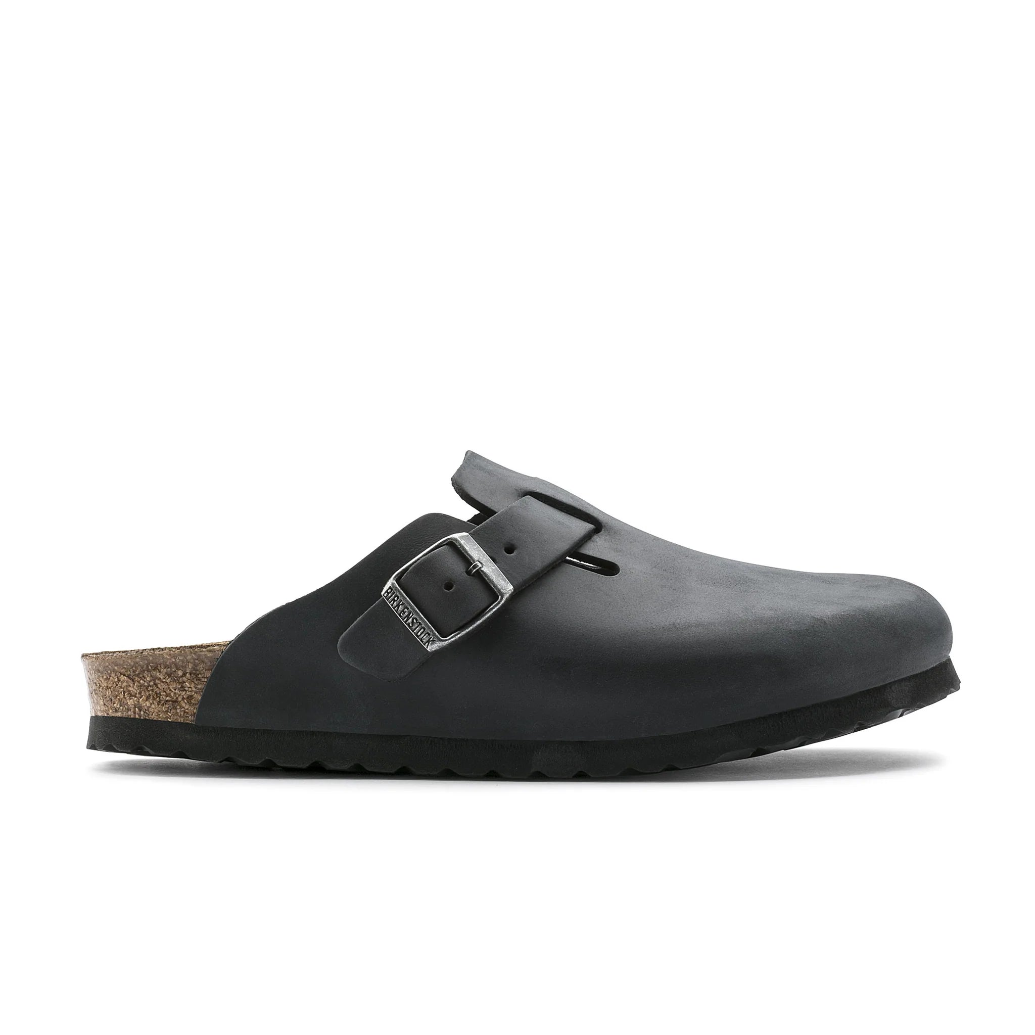 BIRKENSTOCK Boston oiled leather regular - Black