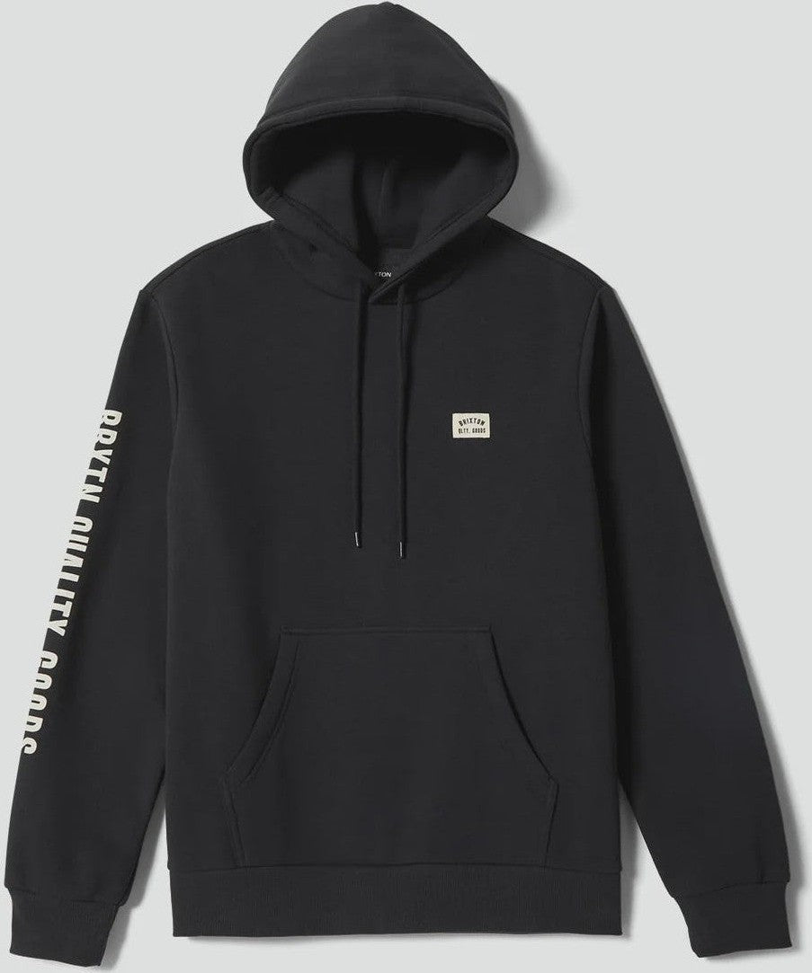 BRIXTON Woodburn Label Hoodie - Black