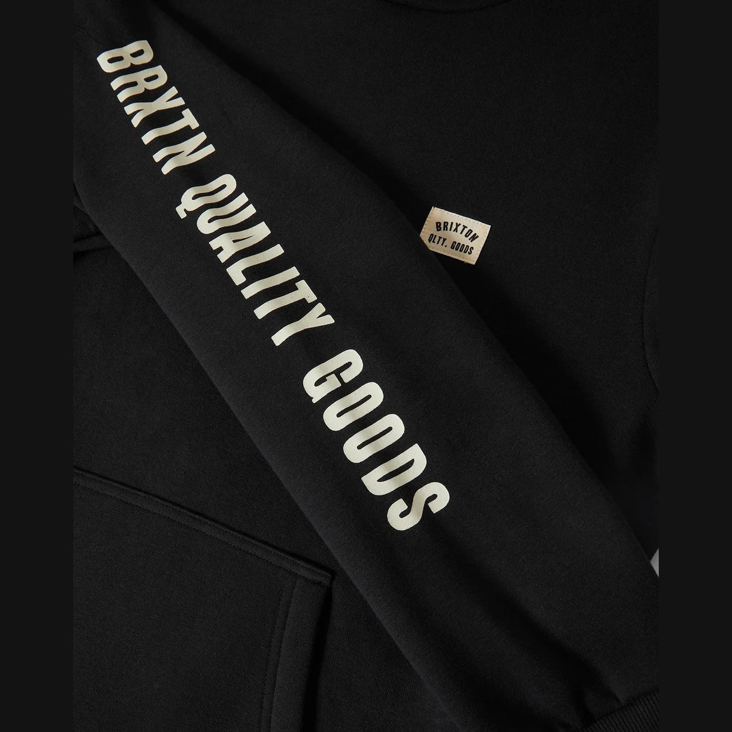 BRIXTON Woodburn Label Hoodie - Black
