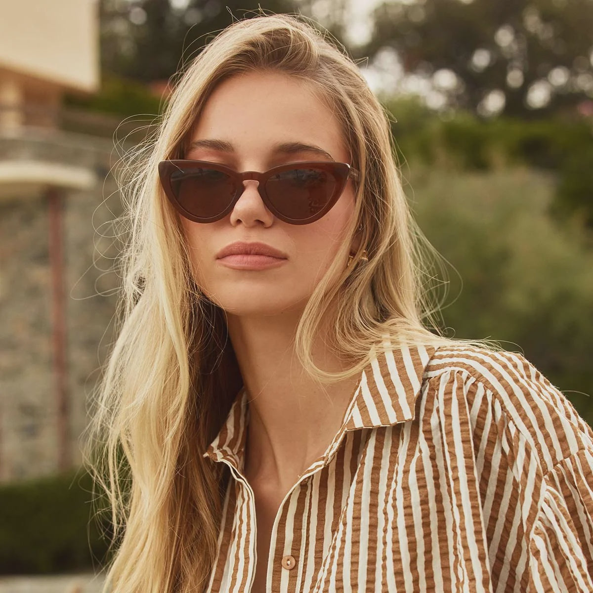 STATUS ANXIETY- Villain sunglasses brown