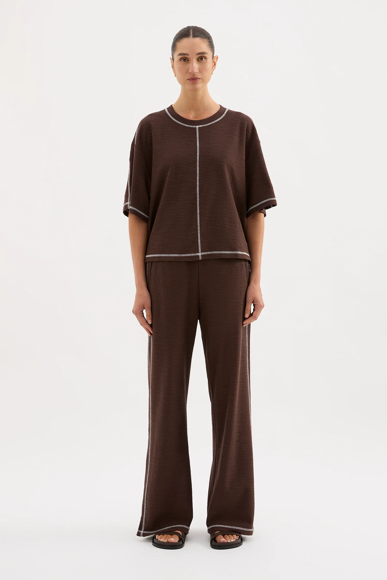 NUDE LUCY Sutton Tee - Chocolate