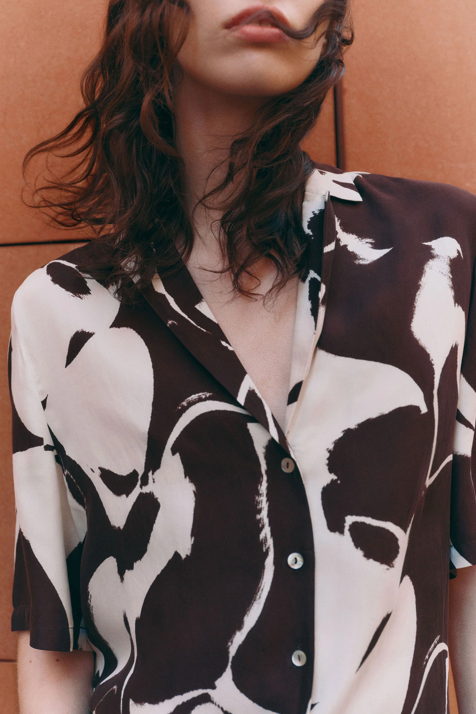 NUDE LUCY Ombra cupro shirt