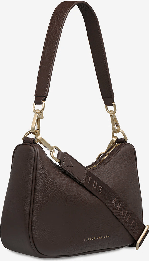 STATUS ANXIETY Look Both Ways Bag - Cocoa/Brushed Gold