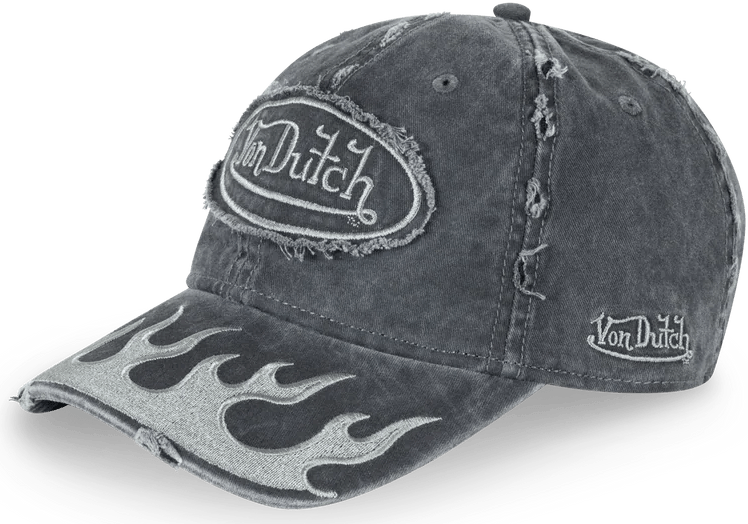 VON DUTCH VD Flames dad cap - Washed black