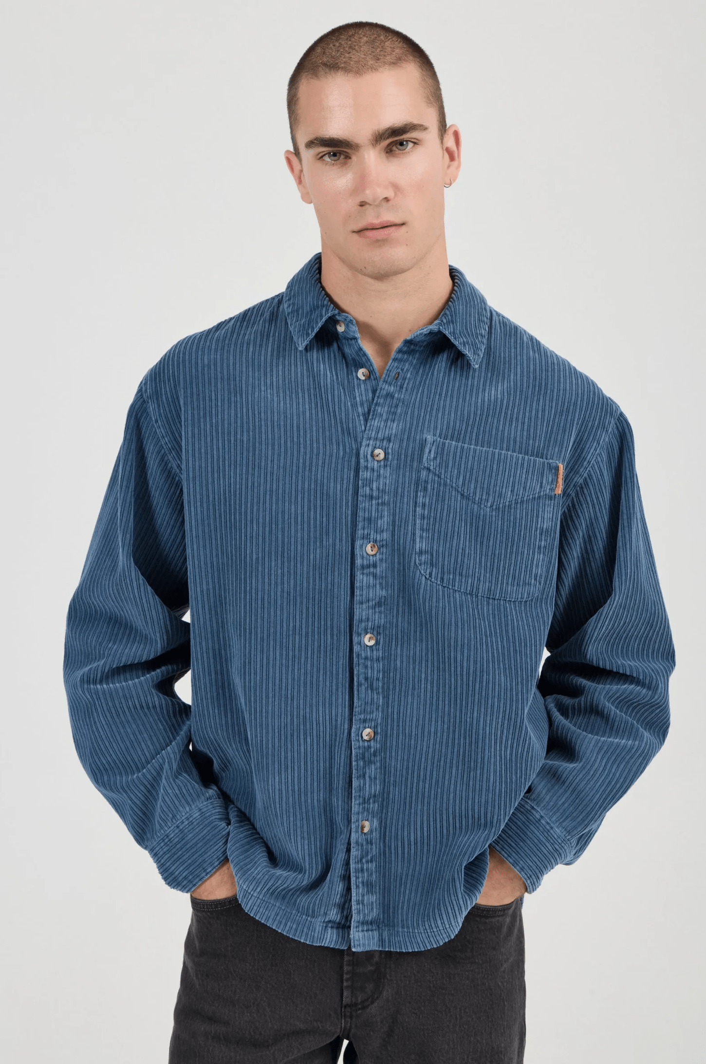 ROLLA'S Campus Chunky Cord LS Shirt