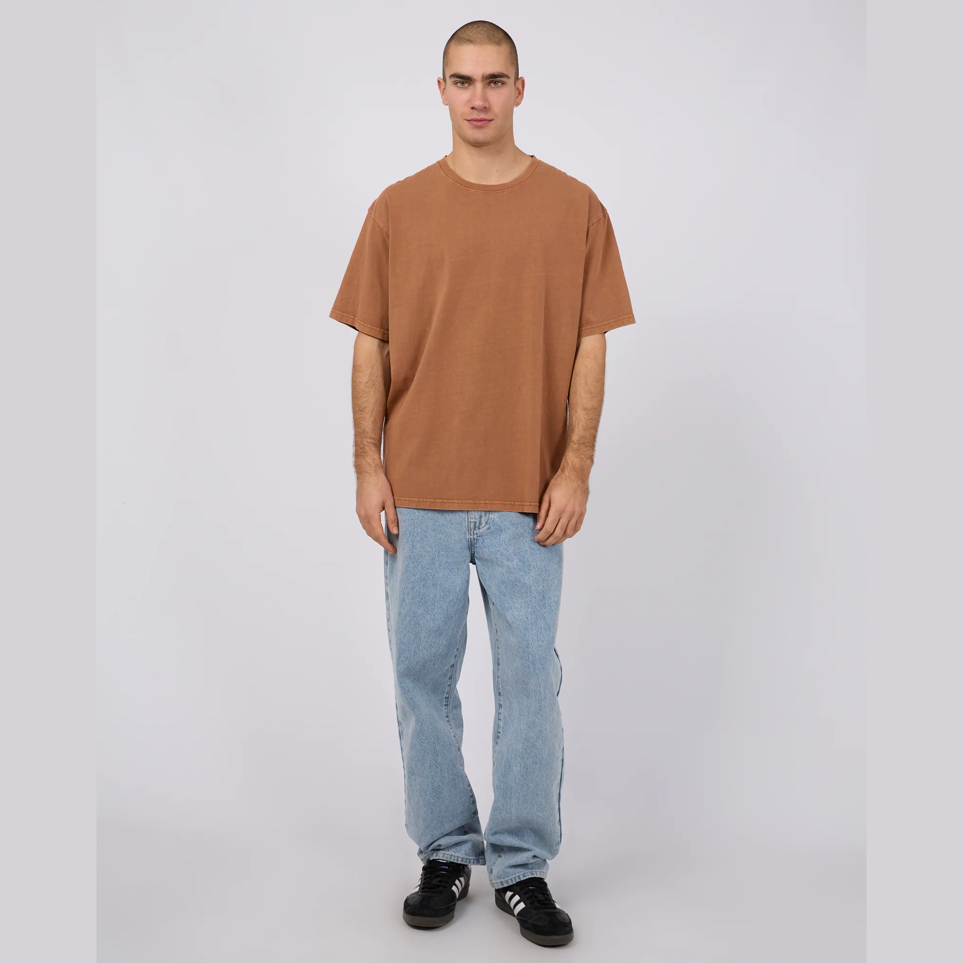 SILENT THEORY Oversized tee - Clay