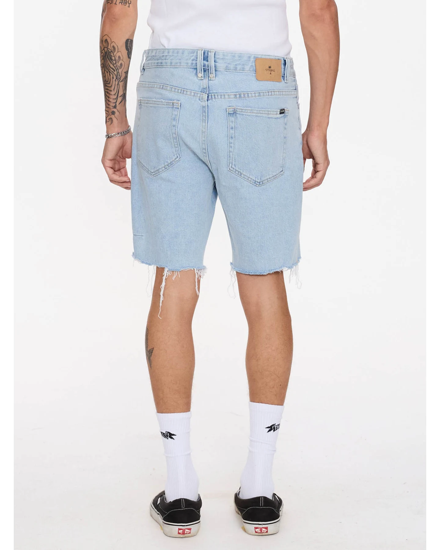 THRILLS Bones Raw Slim Denim Short - Serenity blue