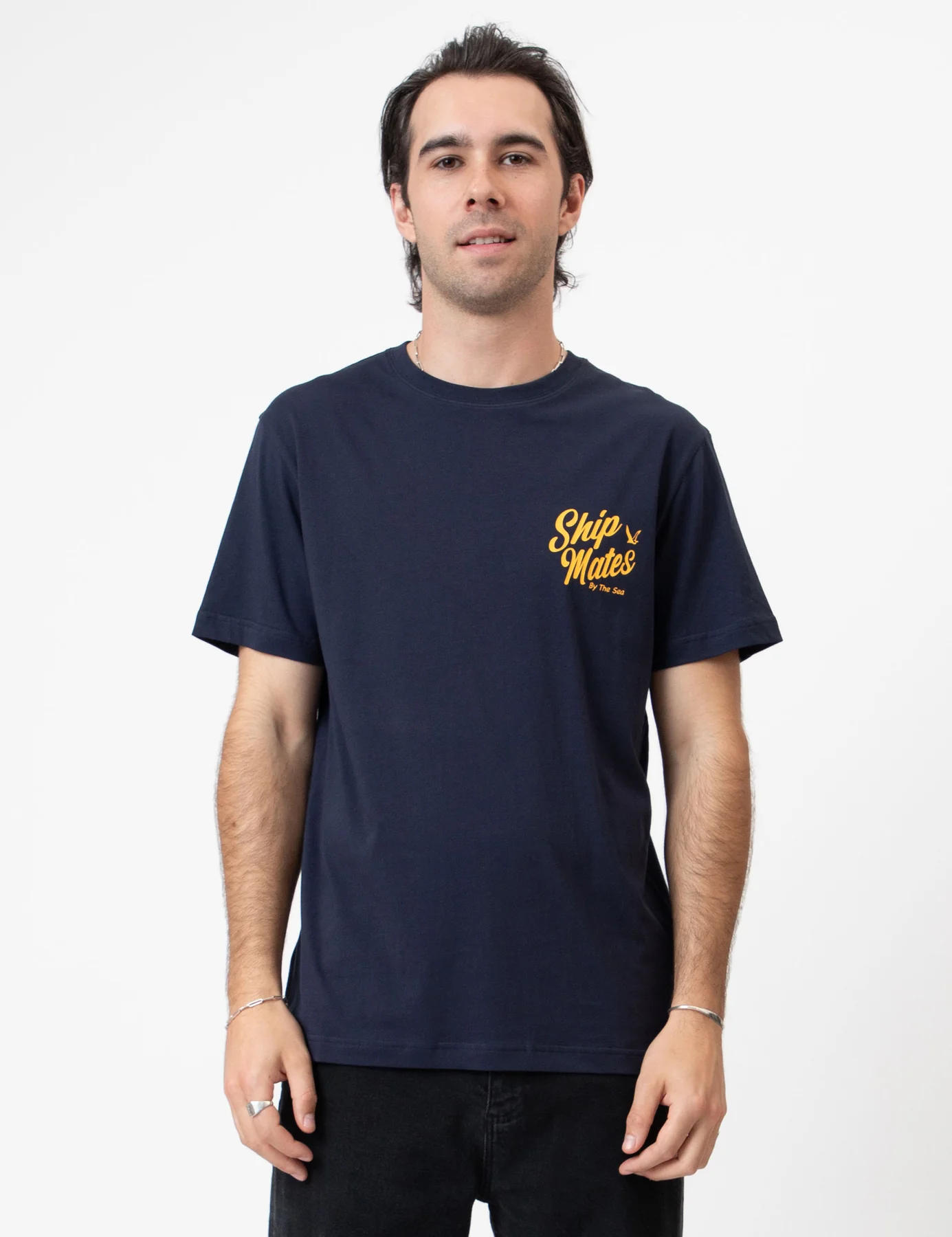MR SIMPLE Ship mates reginald ss tee - Navy