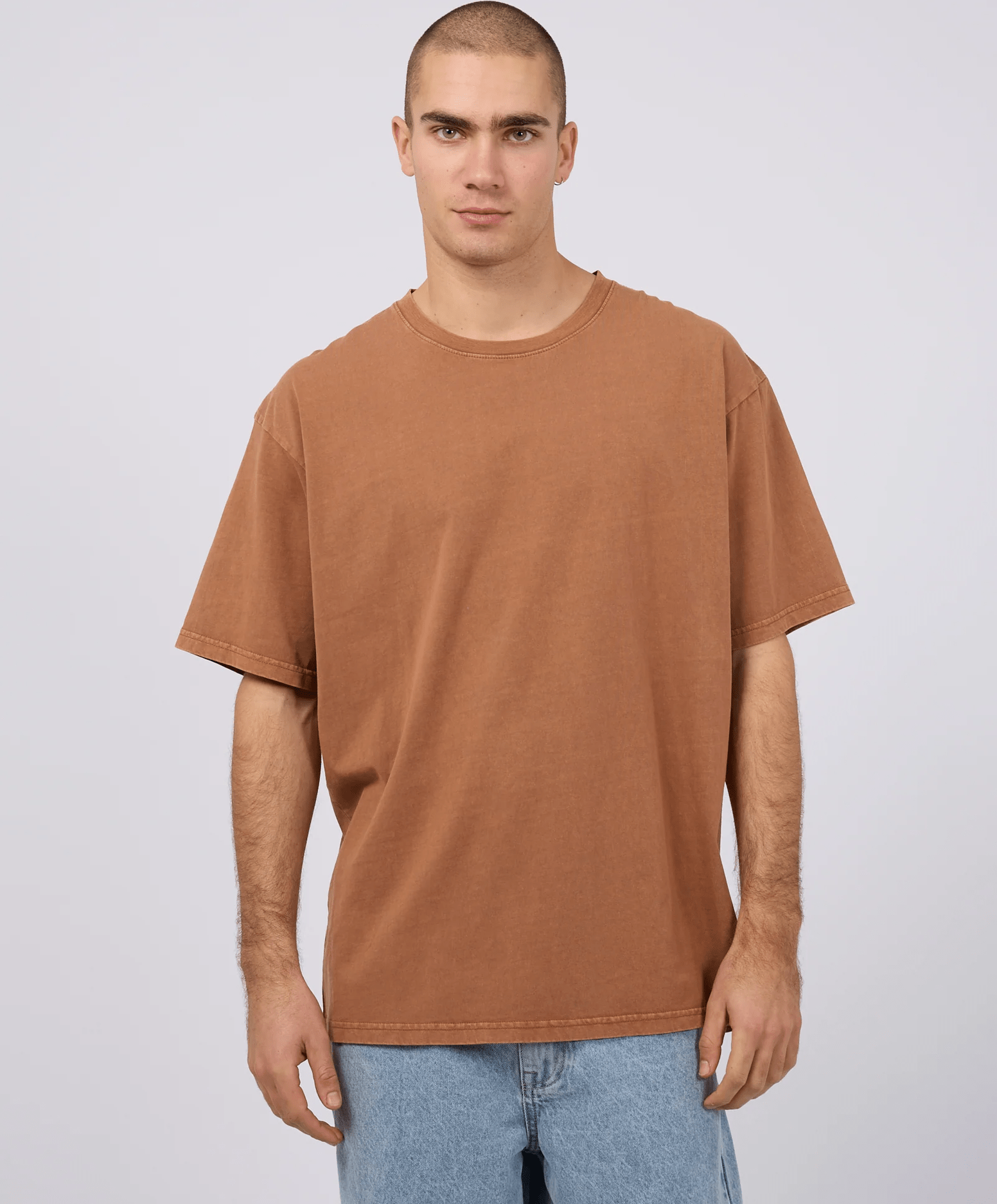SILENT THEORY Oversized tee - Clay