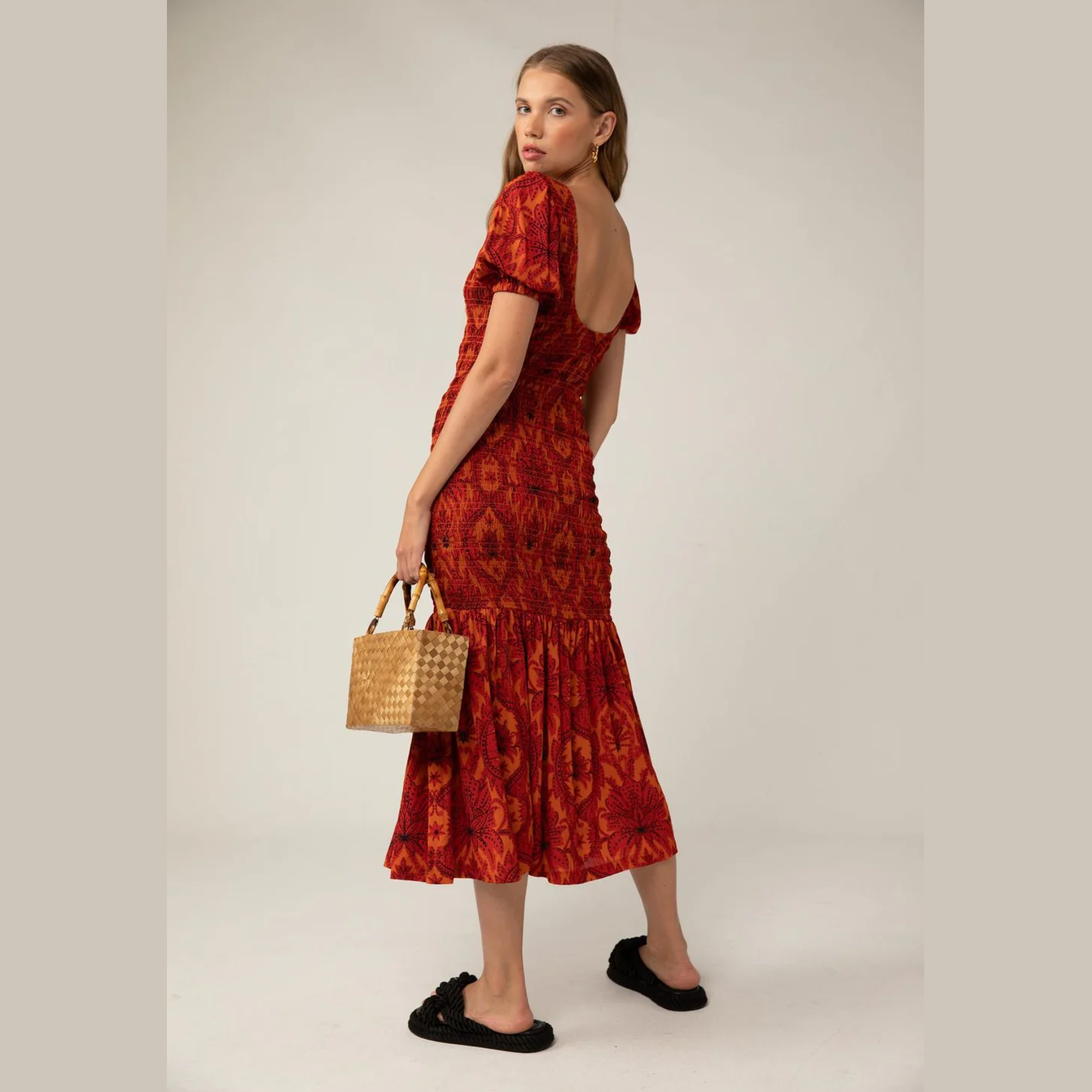 RUE STICC isabella maxi dress- damask floral